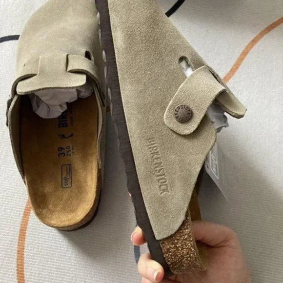 Birkenstock Clog Taupe Suede - US size 8-8.5 - Picture 2 of 12